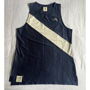 NWOT Tracksmith Van Cortlandt Singlet Navy/White Sash M